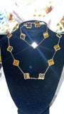 Tiger eyes 18 k vann cleef set