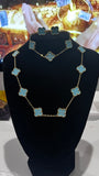 Baby blue 18k vann cleef set