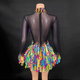 Mesh dress Rainbow Rhythm LGBT