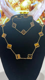 Tiger eyes 18 k vann cleef set