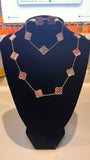 Barbie pink 18k necklace set