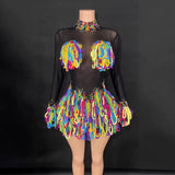 Mesh dress Rainbow Rhythm LGBT