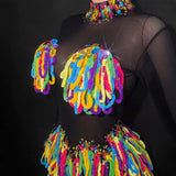 Mesh dress Rainbow Rhythm LGBT