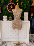 High neck short dress