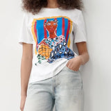 Blue paint tshirt