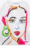 Face short sleeve T-shirt